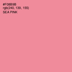 #F08B9B - Sea Pink Color Image
